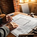 Фото по теме: Составление чертежа крепления вызывной панели звонка на кирпичном столбе