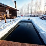 Фото по теме: Правила планирования безопасной купели с ледяной водой возле бани